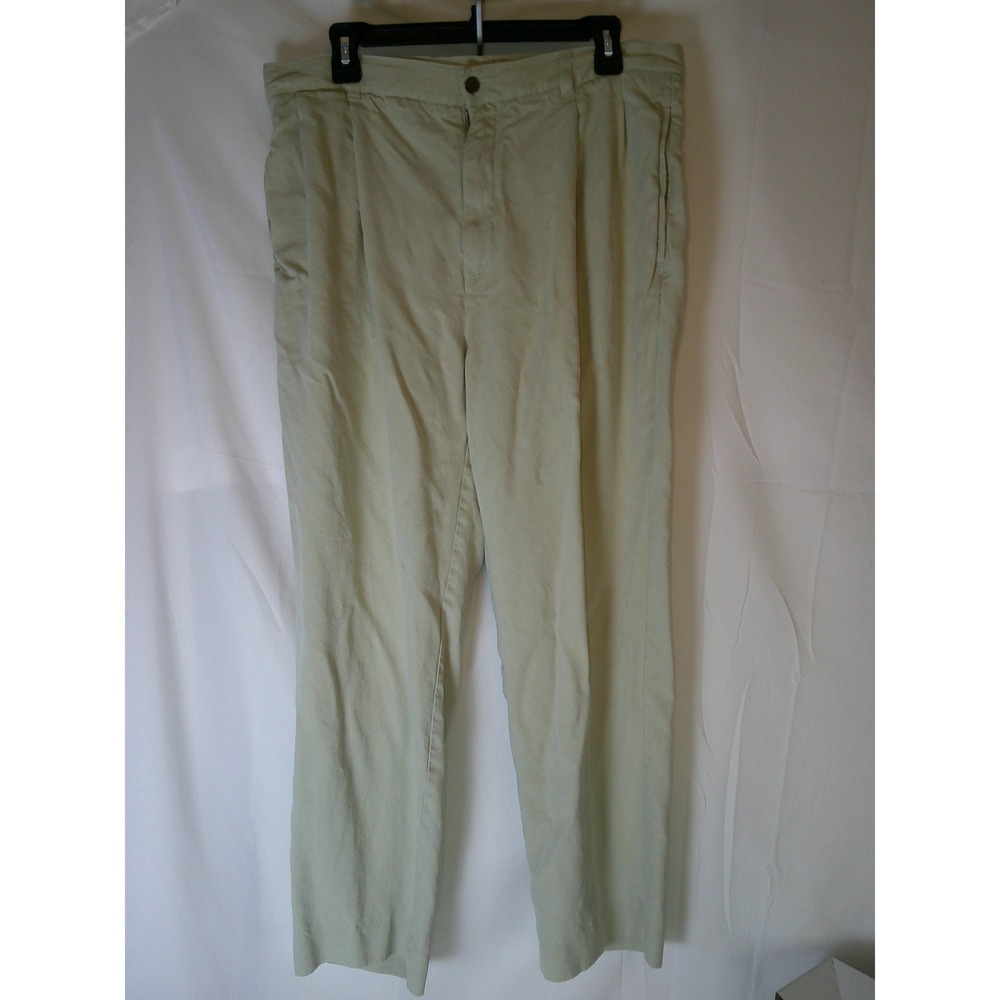 Tommy Bahama Mens 36x30 100% Silk Pleated Relaxed Straight Leg Pants